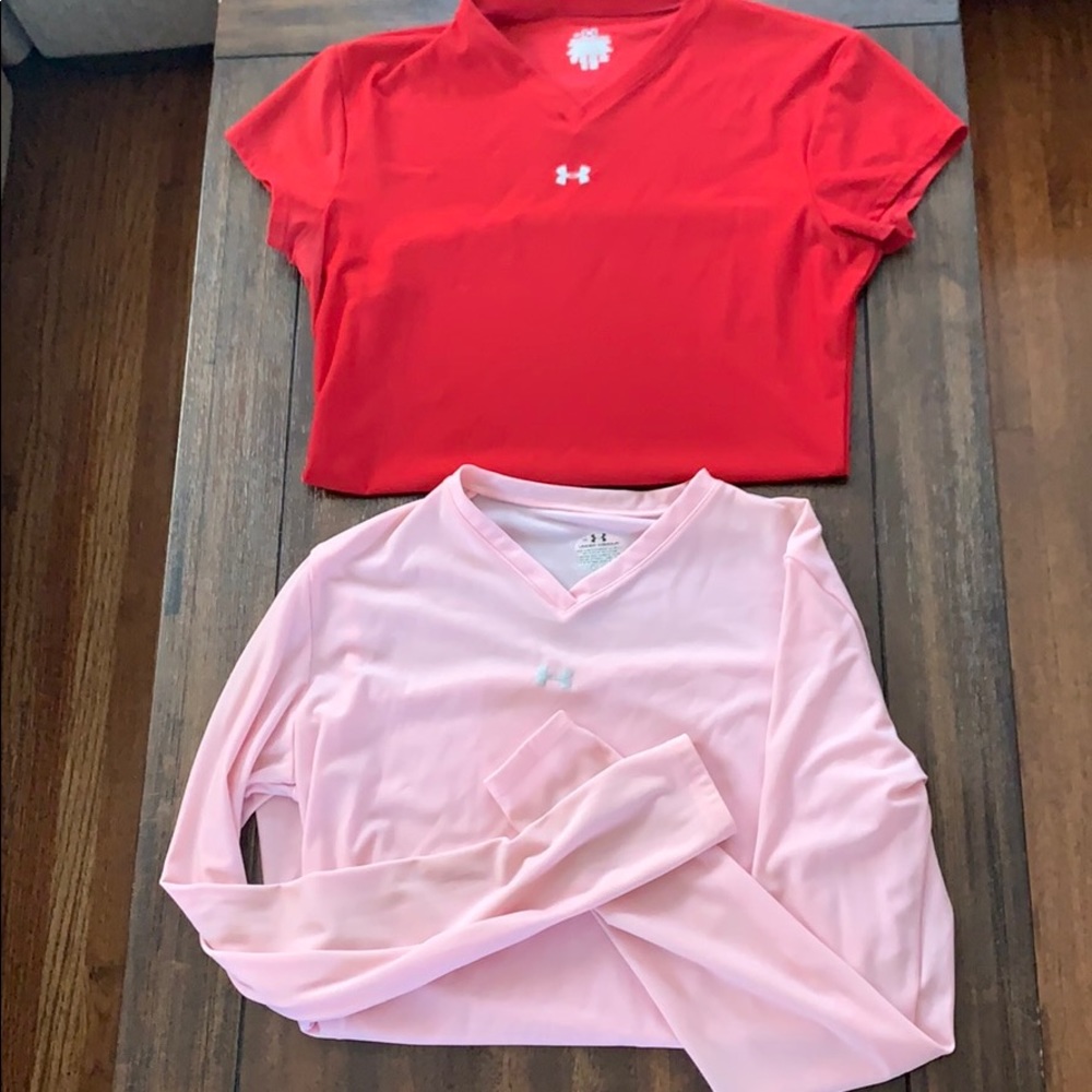Lot of 2 Under Armour womens shirts